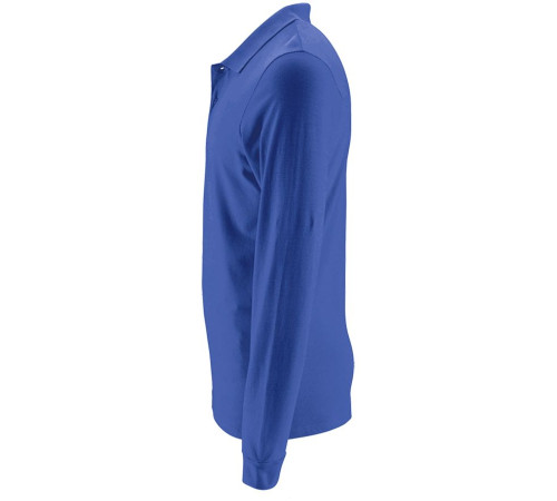 Рубашка поло мужская с длинным рукавом Perfect LSL Men, ярко-синяя