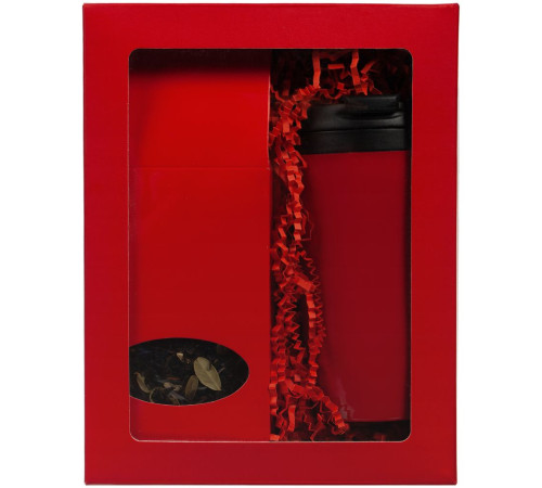 Коробка с окном InSight, красная