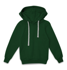 Толстовка с капюшоном детская Kirenga Kids, темно-зеленая