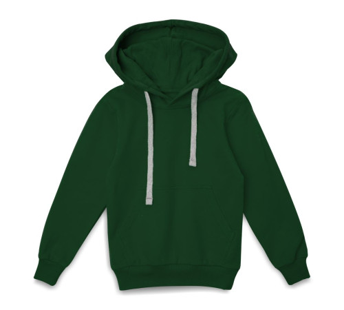 Толстовка с капюшоном детская Kirenga Kids, темно-зеленая