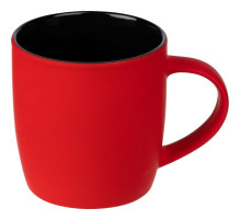 Кружка Surprise Touch Black с покрытием софт-тач, красная