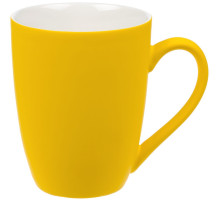 Кружка Good Morning с покрытием софт-тач, желтая