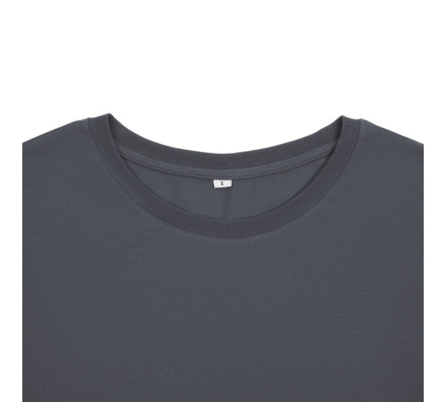 Футболка унисекс оверсайз Crosstown, темно-серая