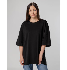 Футболка унисекс оверсайз Crosstown, черная