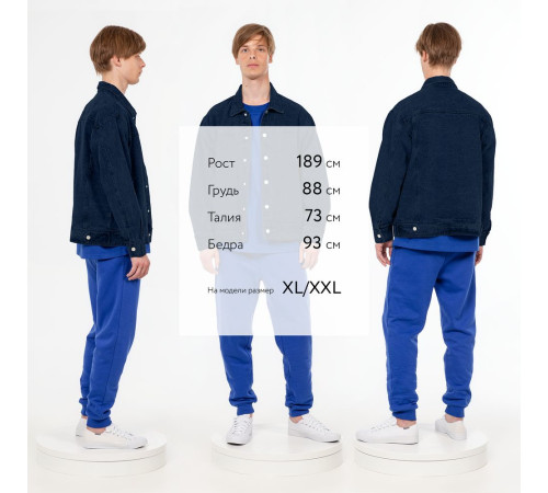 Куртка джинсовая O1, темно-синяя