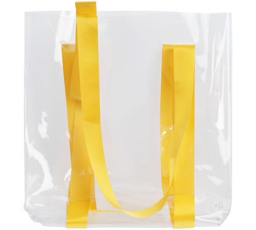 Шопер Clear Fest, прозрачный с желтыми ручками