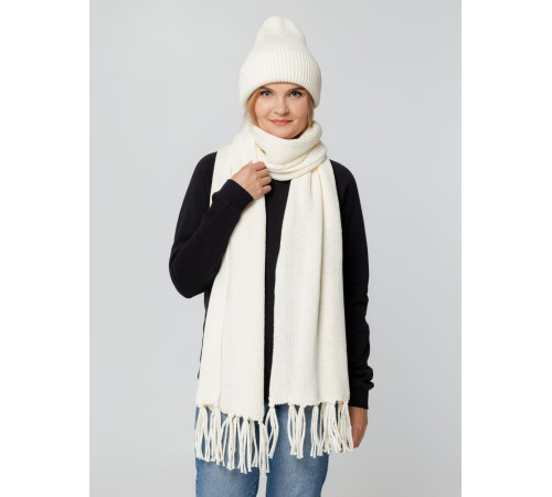 Шапка Flette, молочно-белая