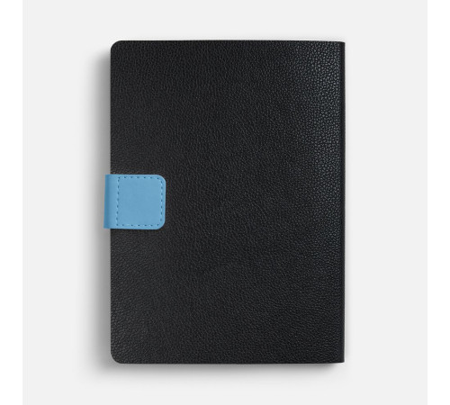 Ежедневник Boom, недатированный, черный с голубым