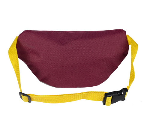 Поясная сумка детская Kiddo, бордовая с серым
