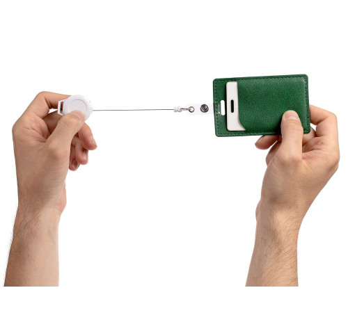 Ретрактор Attach New с ушком под ленту, белый