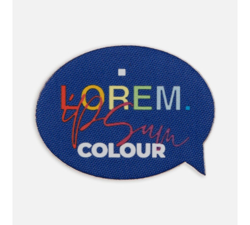 Наклейка тканевая Lunga Bubble, M, синяя