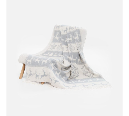 Плед «Скандинавия», серый