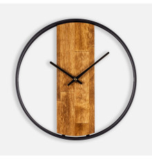 Часы Woodix, черные с коричневым