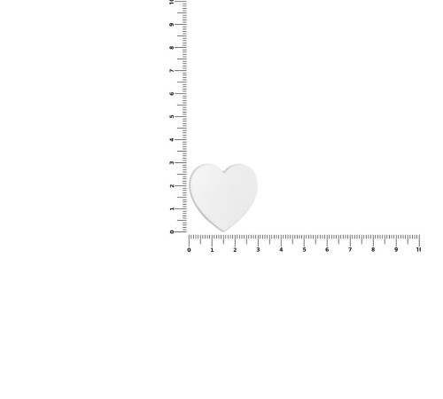 Джибитс из ПВХ «Сердце», белый