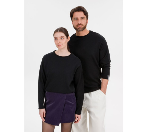 Лонгслив унисекс Siluetti Fuori, черный