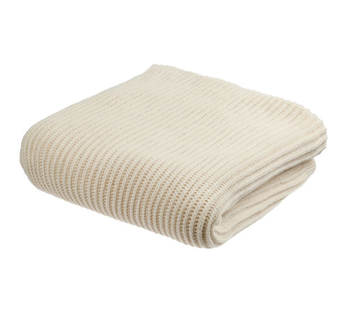 Плед Shirr, молочно-белый