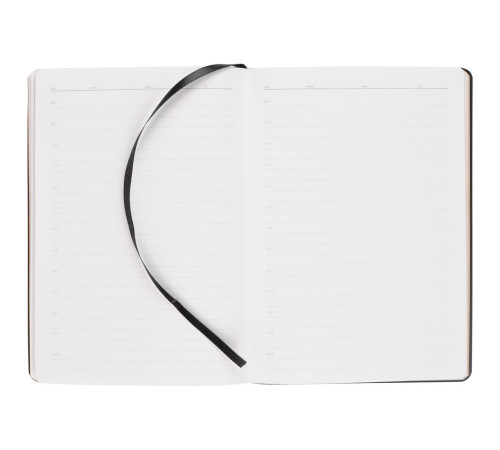 Ежедневник Nebraska Flex, недатированный, черный с золотистым