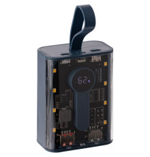 Аккумулятор с быстрой зарядкой Trellis Quick 10000 мАч, синий