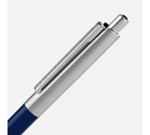 Ручка шариковая Senator Point Metal, ver.2, темно-синяя