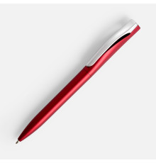 Ручка шариковая Pin Silver, красный металлик