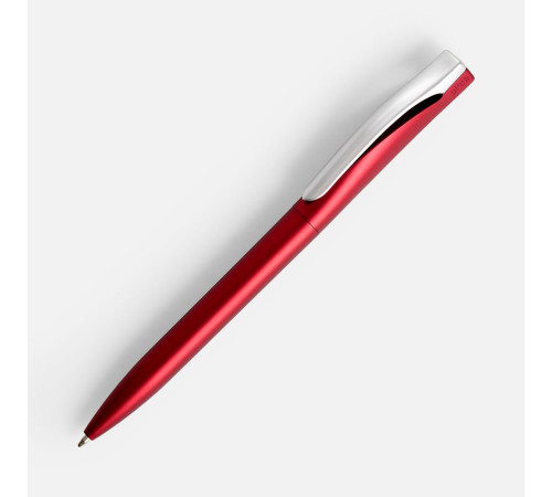 Ручка шариковая Pin Silver, красный металлик
