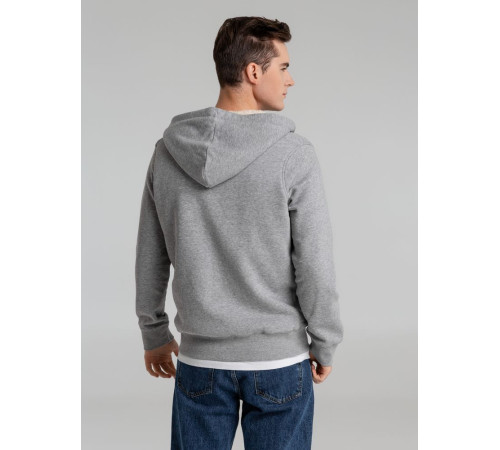 Толстовка унисекс на молнии Sherpa 280, серый меланж