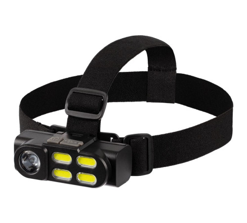 Налобный фонарик аккумуляторный Alnes, черный