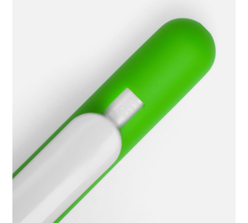 Ручка шариковая Swiper Soft Touch, зеленая с белым