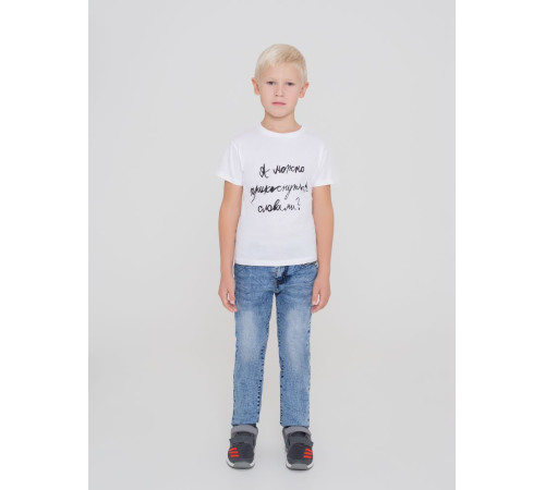 Футболка детская «Прикоснуться словами», белая