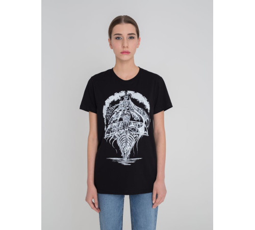 Футболка «Летучий Голландец», черная