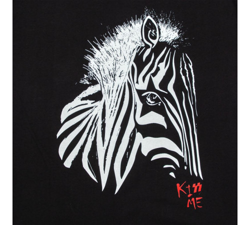 Футболка мужская «Арт-рокстар. Kiss Me», черная