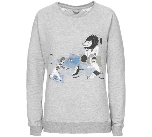 Свитшот женский «Не вы ли были у Невы», серый меланж