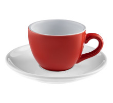 Чайная пара Cozy Morning, красная с белым