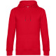 Толстовка с капюшоном унисекс King, красная