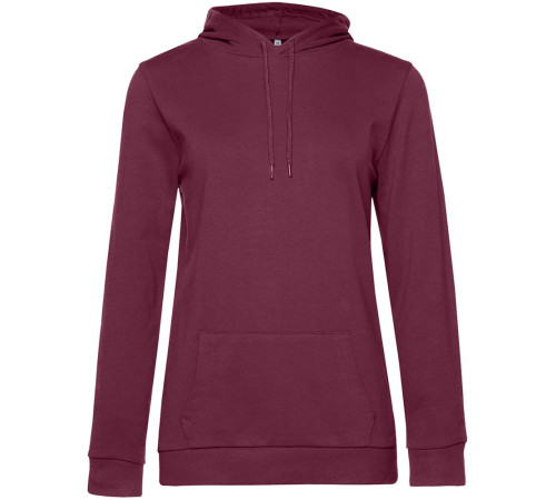 Толстовка с капюшоном женская Hoodie, бордовая