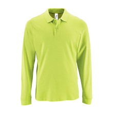 Рубашка поло мужская с длинным рукавом Perfect LSL Men, зеленое яблоко