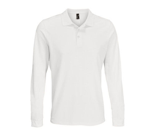 Рубашка поло с длинным рукавом Prime LSL, белая