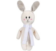 Мягкая игрушка Beastie Toys, заяц с белым шарфом