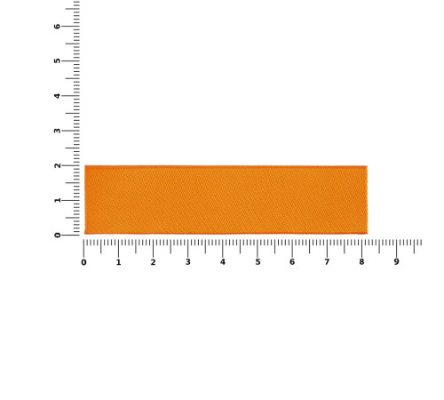 Лейбл тканевый Epsilon, S, оранжевый