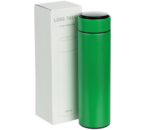 Смарт-бутылка с заменяемой батарейкой Long Therm, зеленая