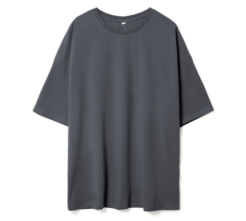 Футболка унисекс оверсайз Crosstown, темно-серая