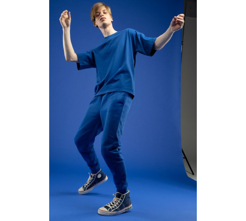 Футболка унисекс оверсайз T3, синяя