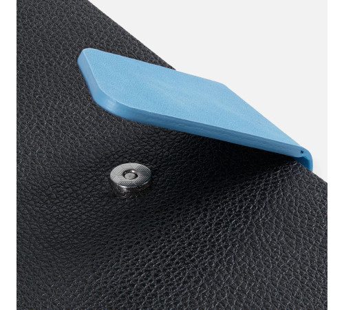 Ежедневник Boom, недатированный, черный с голубым