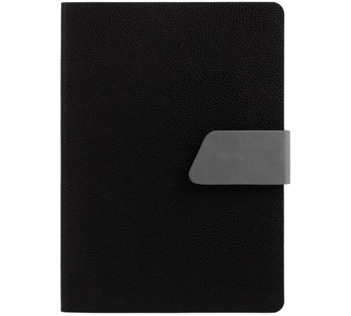 Ежедневник Boom, недатированный, черный с серым