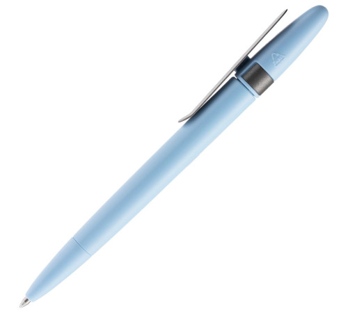 Ручка шариковая Prodir DS5 TSM Metal Clip, голубая с серым