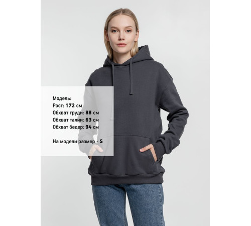 Худи Kirenga Heavy 2.0, темно-серое (графит)