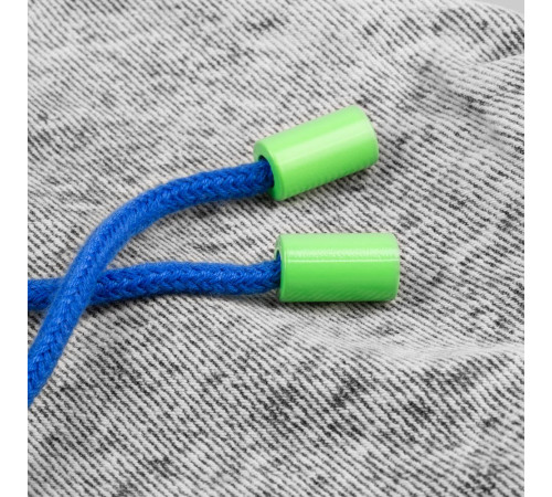 Пара наконечников для шнурка Tizzle, зеленый неон