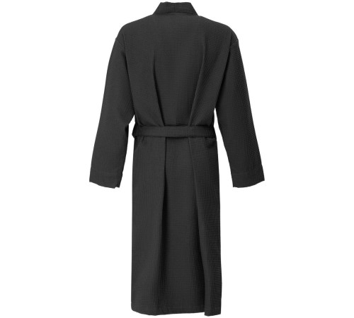 Халат вафельный Kimono, черный