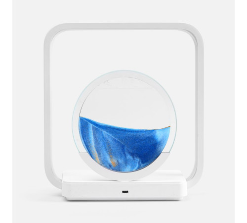 Интерьерный светильник с беспроводной зарядкой Sandflow, белый