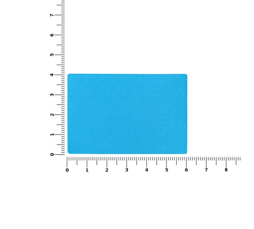 Наклейка тканевая Lunga, L, голубая
